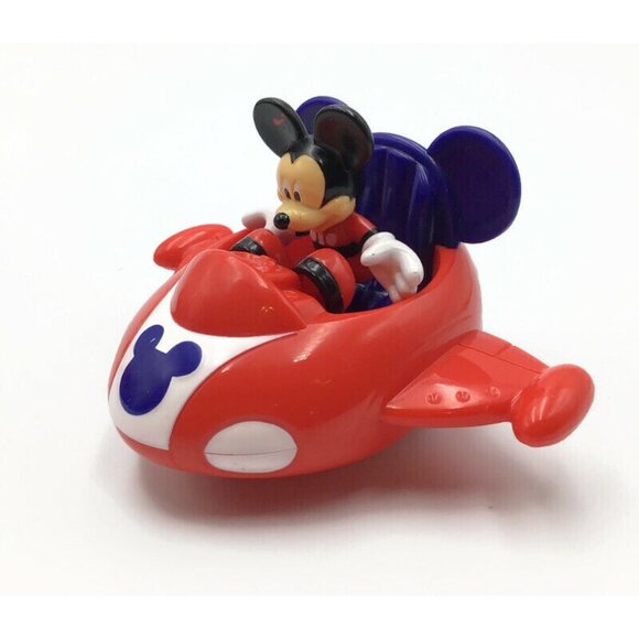 Disney Mickey Mouse Clubhouse Minnie Cars Pullback Spaceship Scooter Figures Lot - Picture 8 of 13